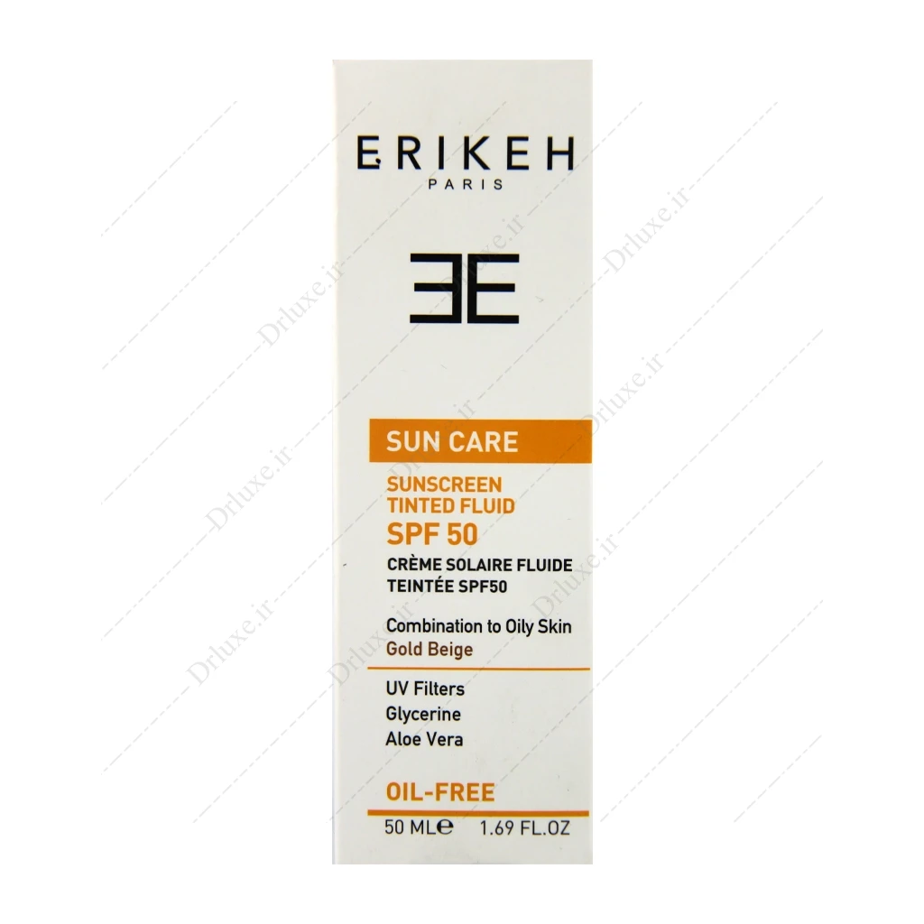 ضد آفتاب فلوئید SPF50 فاقد چربی مناسب پوست چرب و مختلط اریکه 50 میلی لیتر - دکتر لوکس